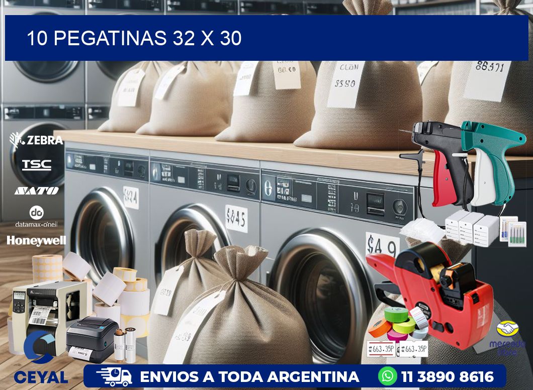 10 PEGATINAS 32 x 30