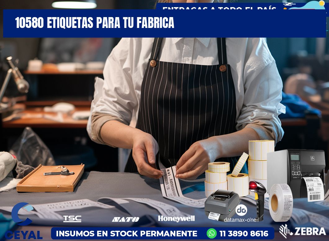 10580 etiquetas para tu fabrica