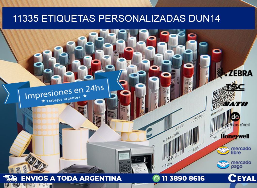 11335 Etiquetas personalizadas dun14
