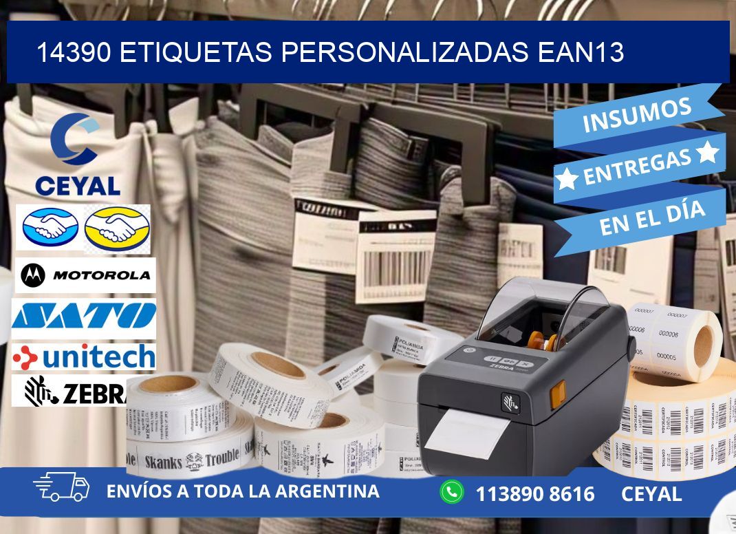 14390 Etiquetas personalizadas ean13