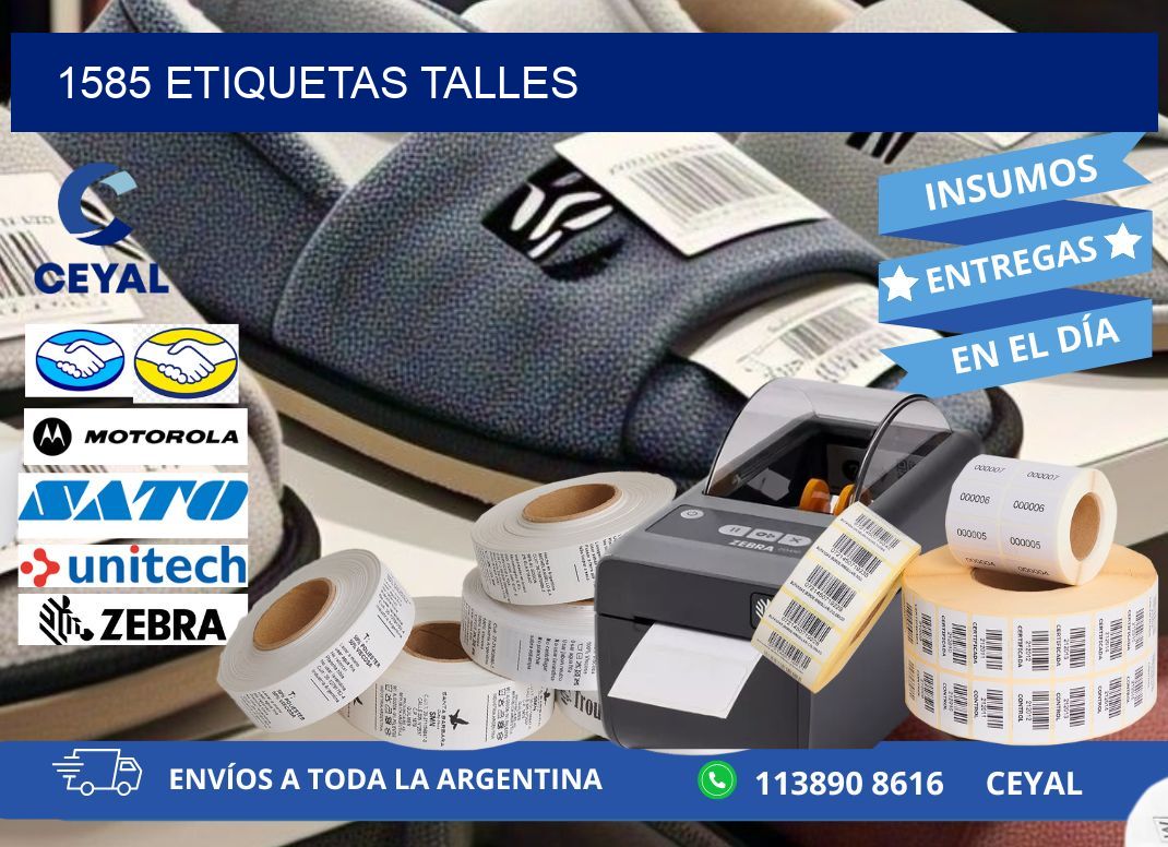 1585 ETIQUETAS TALLES