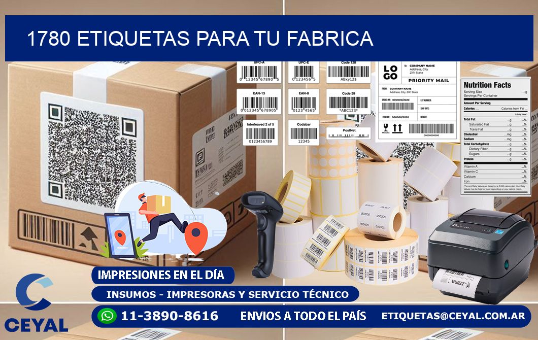 1780 etiquetas para tu fabrica