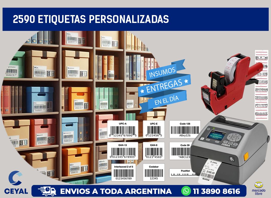 2590 Etiquetas personalizadas