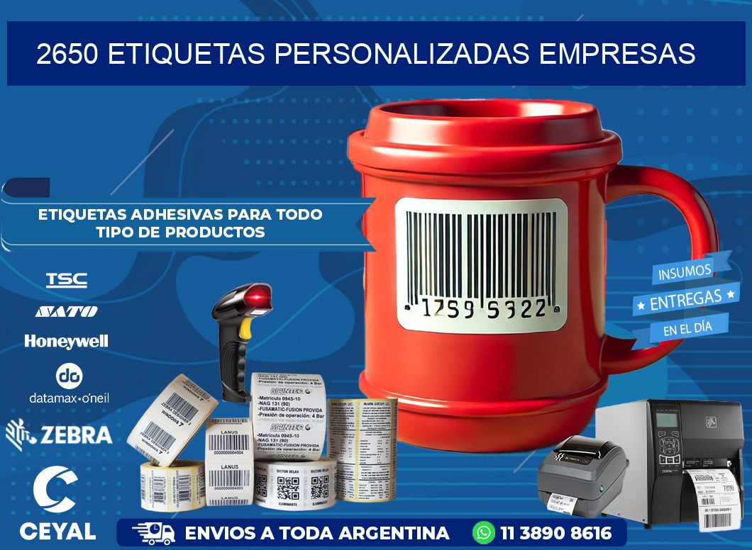 2650 Etiquetas personalizadas empresas