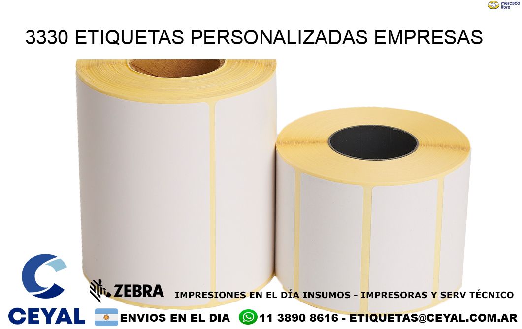 3330 Etiquetas personalizadas empresas