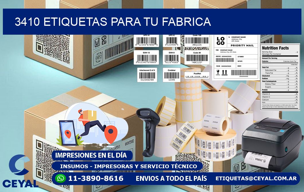 3410 etiquetas para tu fabrica