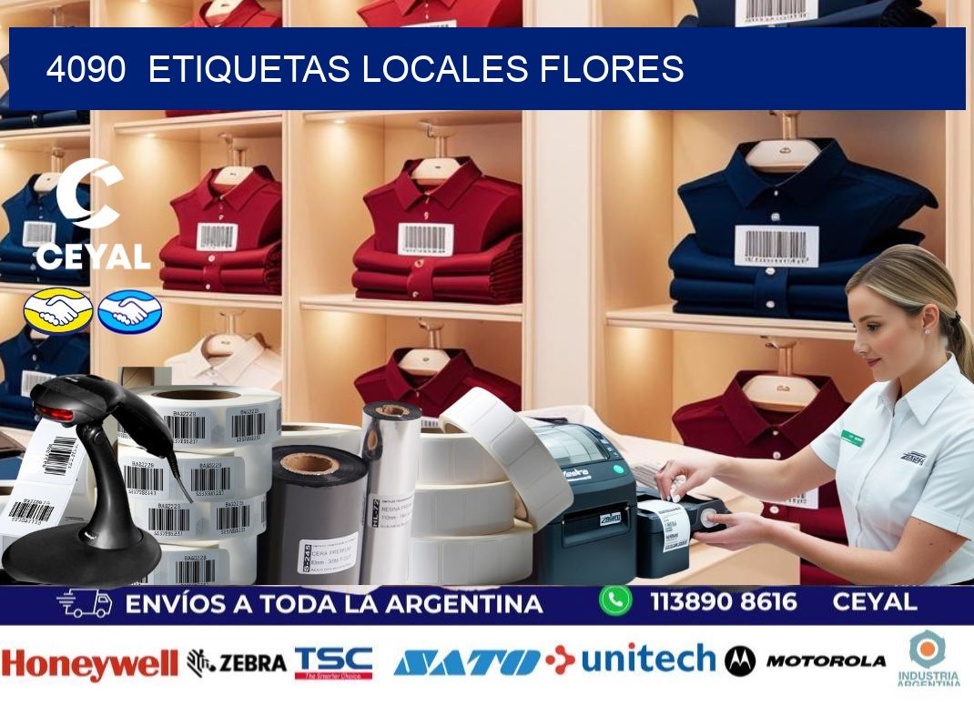 4090  etiquetas locales flores