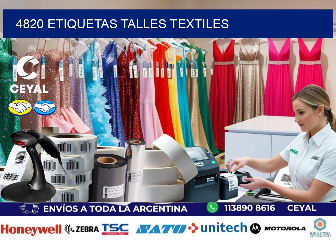 4820 ETIQUETAS TALLES TEXTILES
