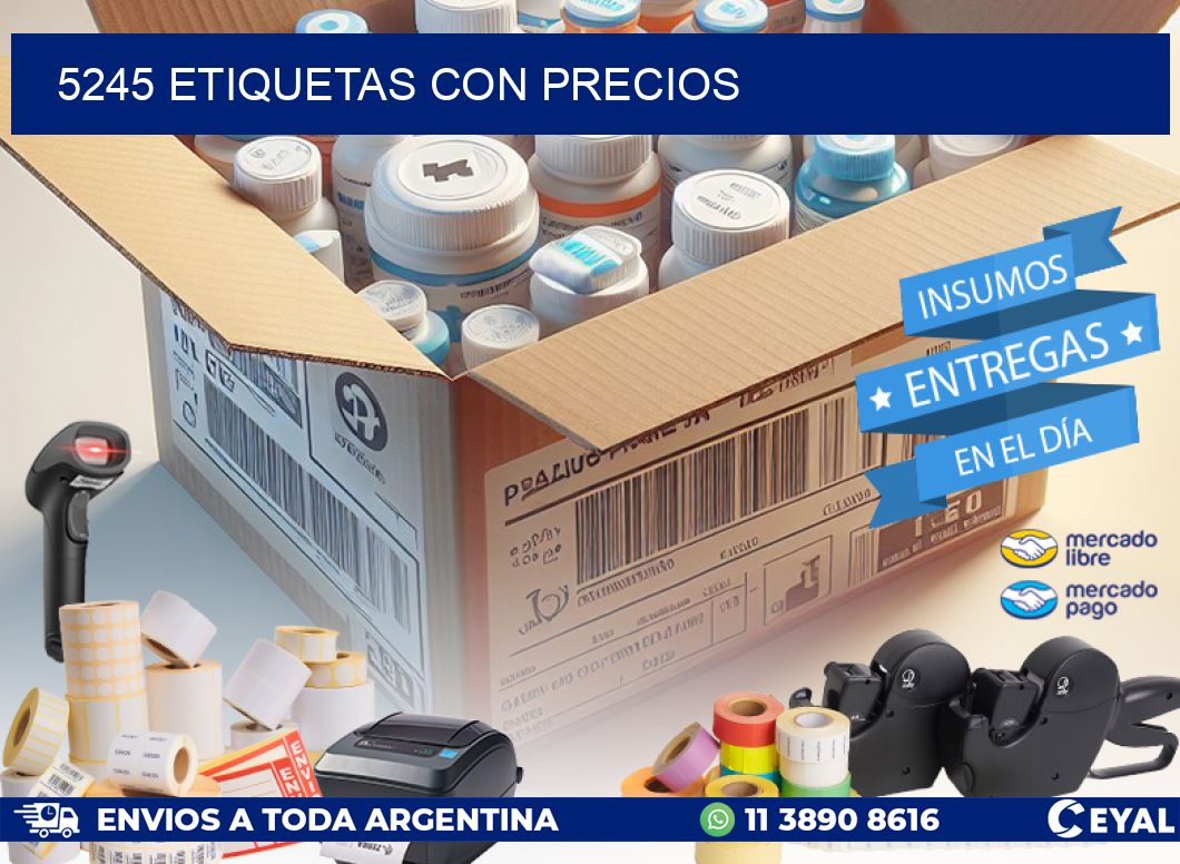 5245 etiquetas con precios