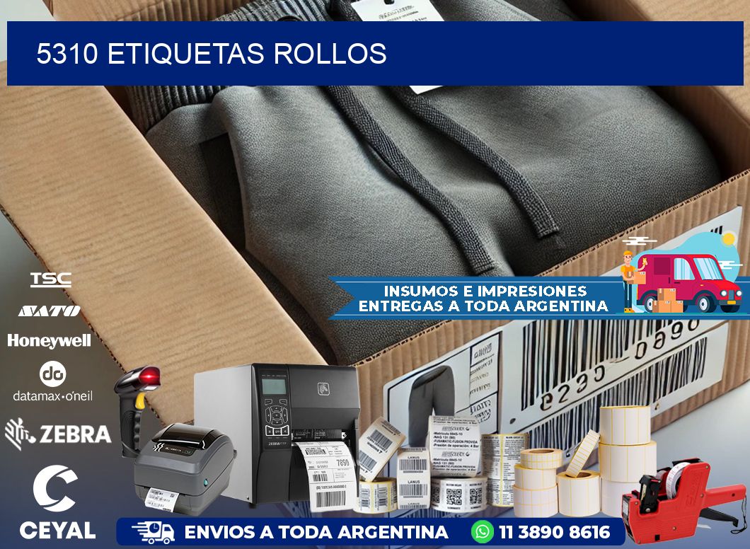 5310 etiquetas rollos