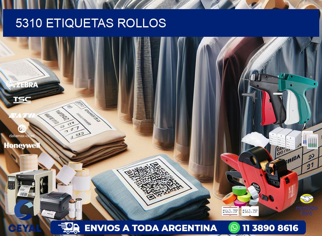 5310 etiquetas rollos