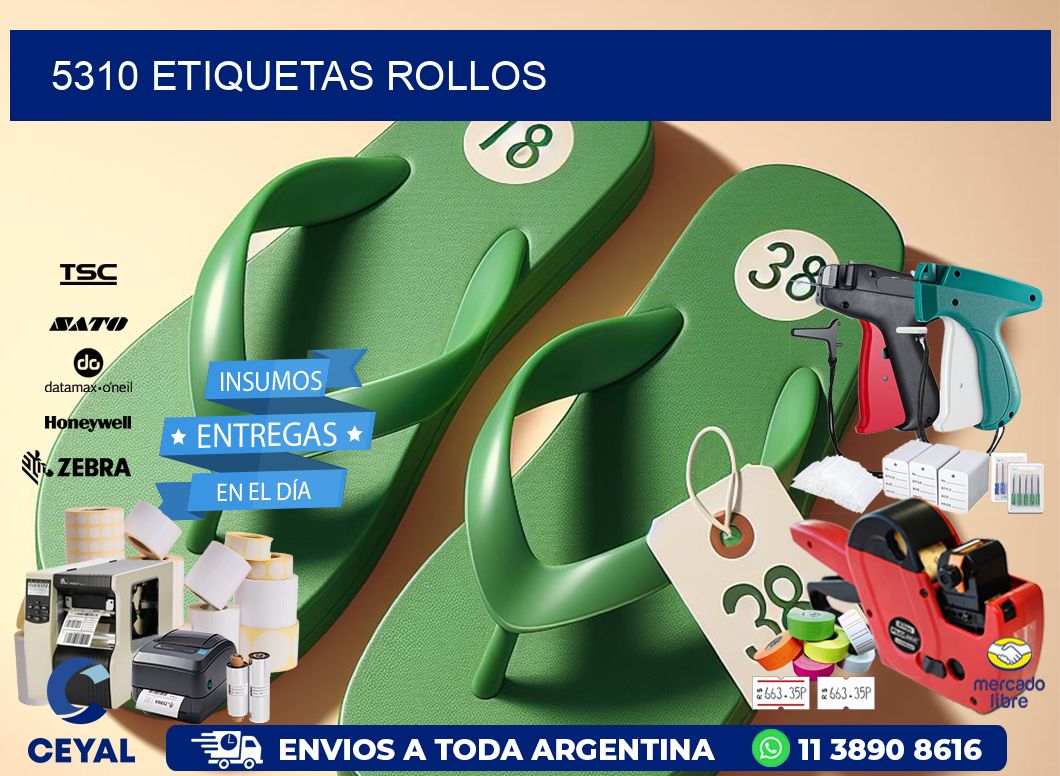 5310 etiquetas rollos