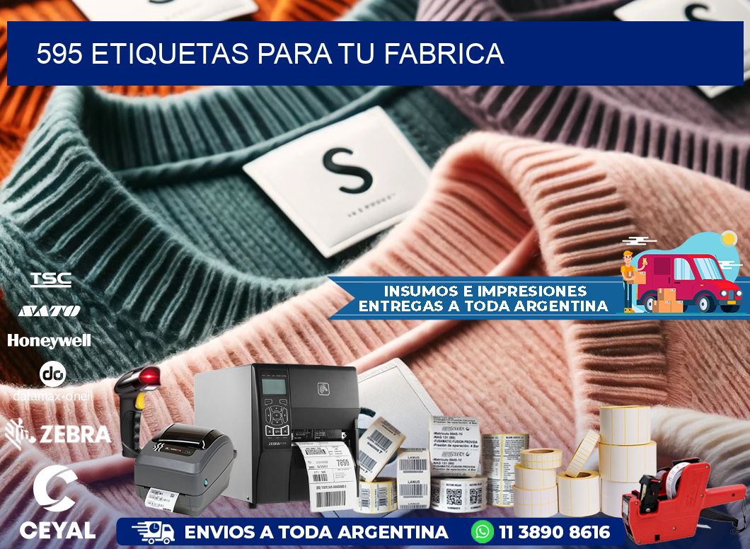 595 etiquetas para tu fabrica