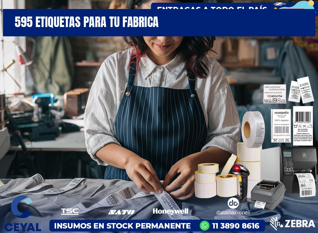 595 etiquetas para tu fabrica