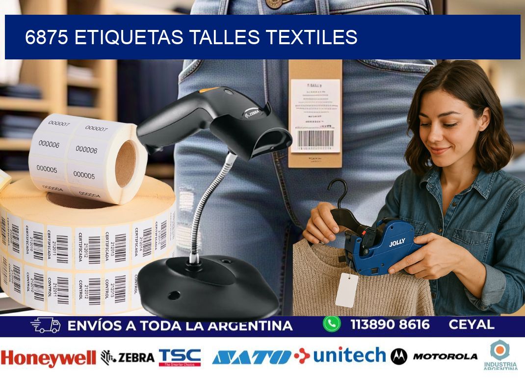 6875 ETIQUETAS TALLES TEXTILES