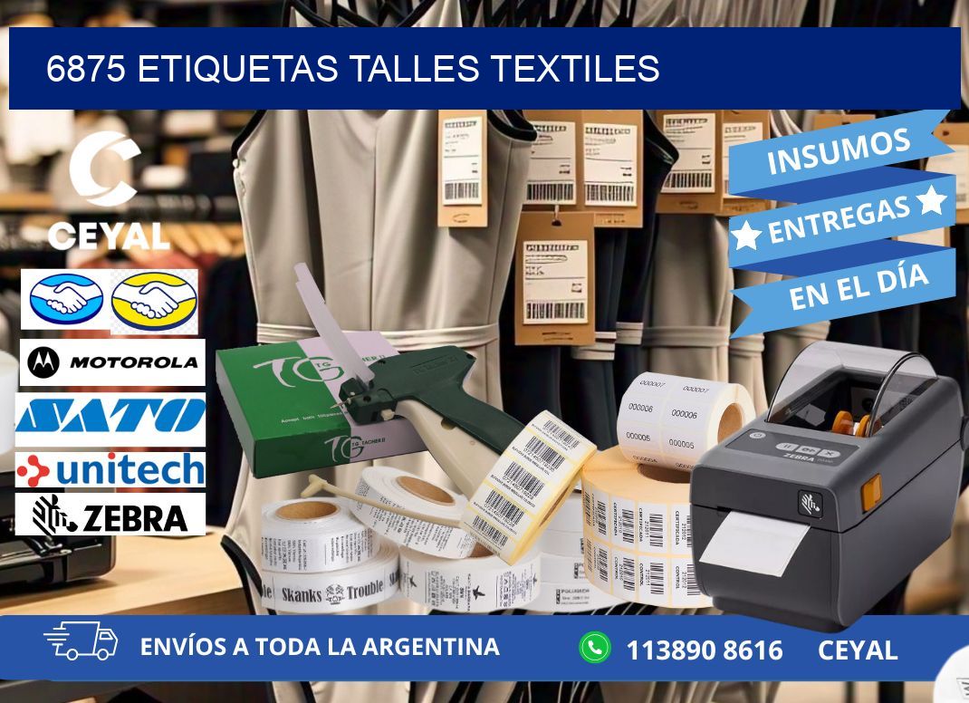 6875 ETIQUETAS TALLES TEXTILES