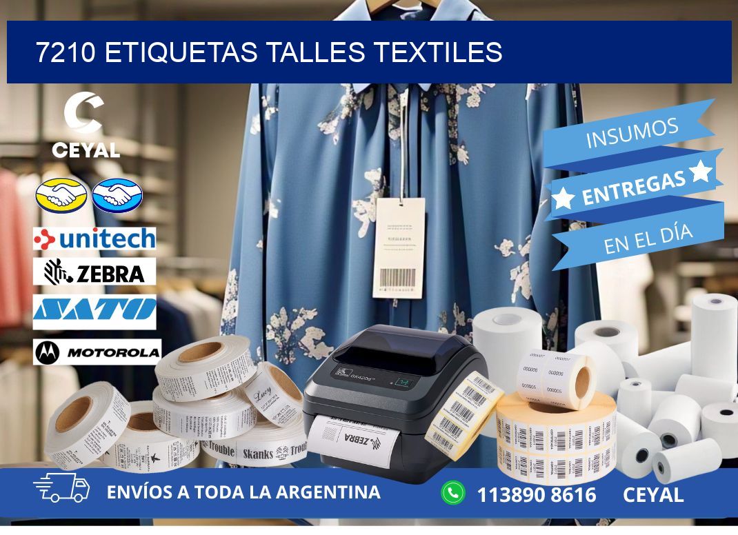 7210 ETIQUETAS TALLES TEXTILES