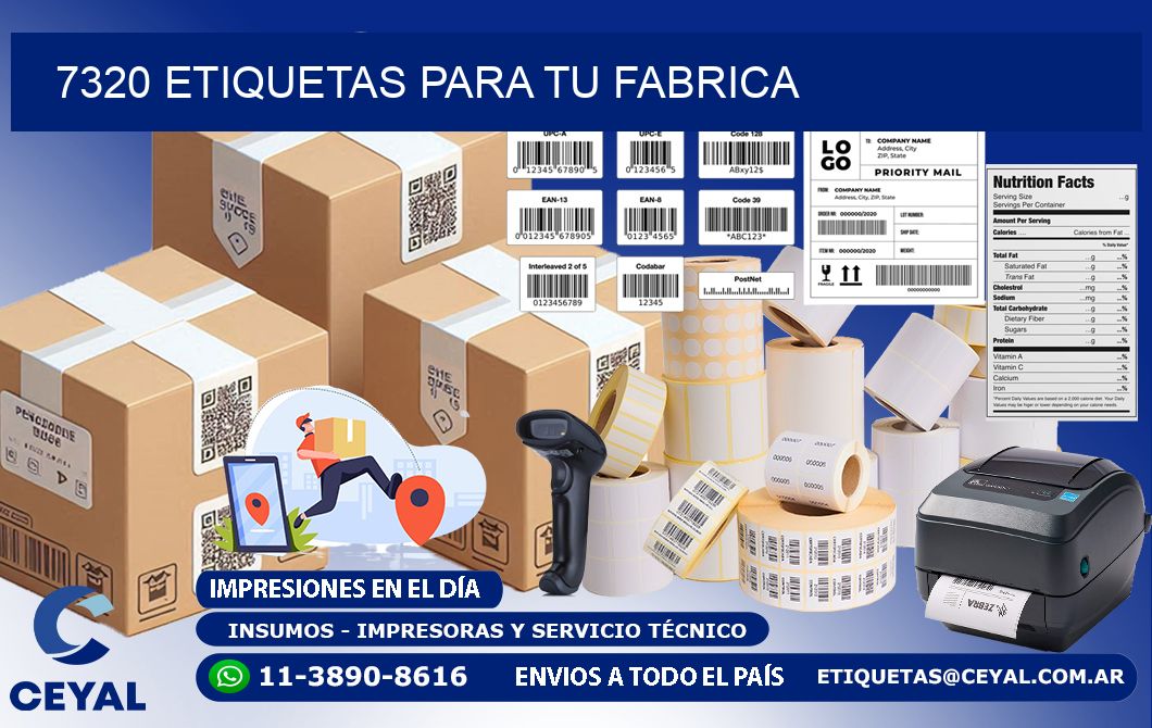 7320 etiquetas para tu fabrica