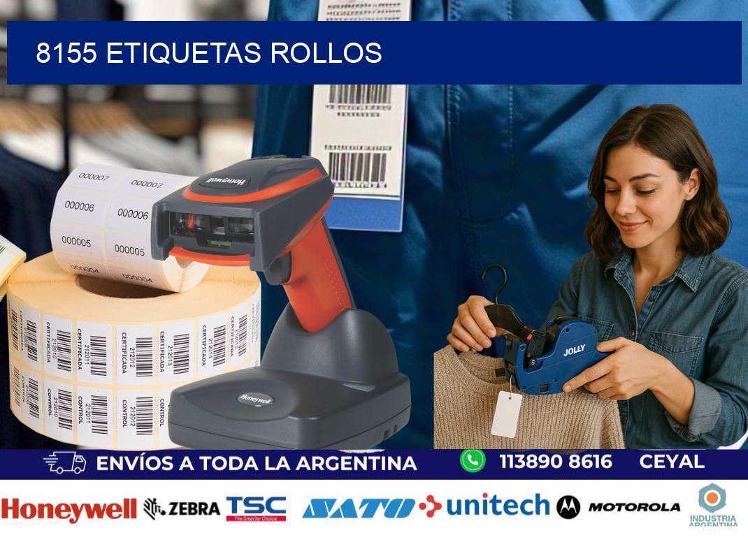 8155 etiquetas rollos