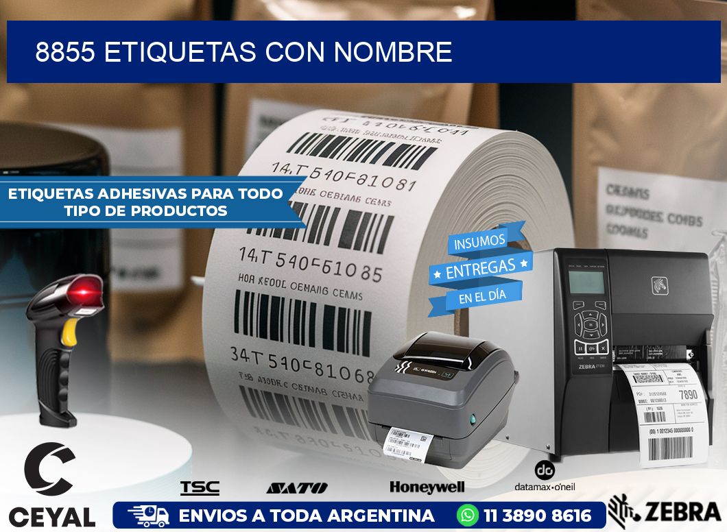 8855 etiquetas con nombre