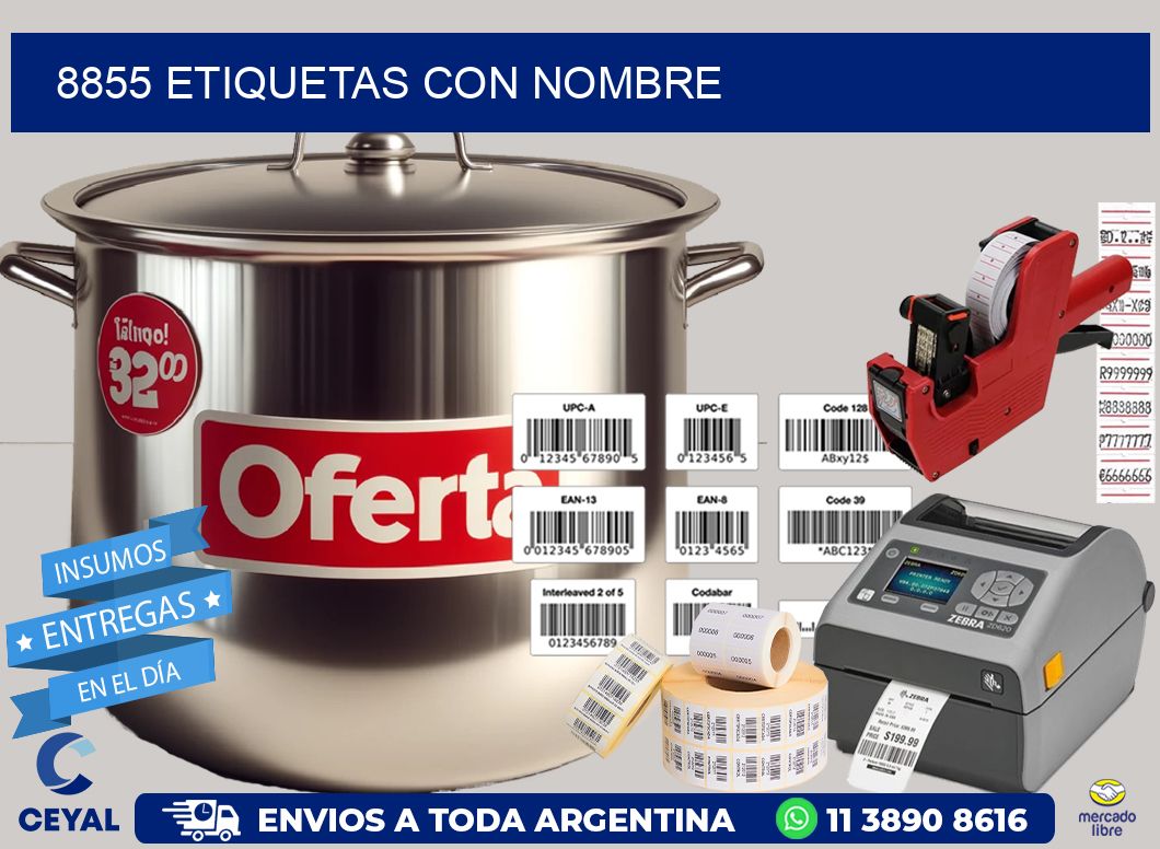8855 etiquetas con nombre