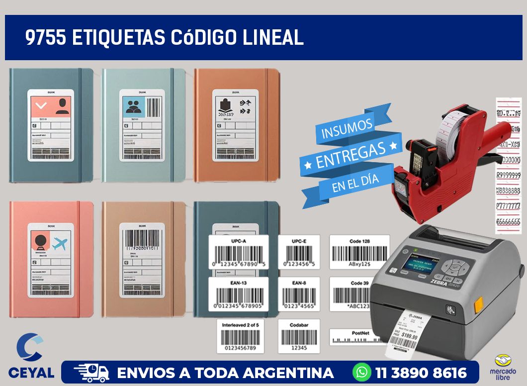 9755 Etiquetas código lineal