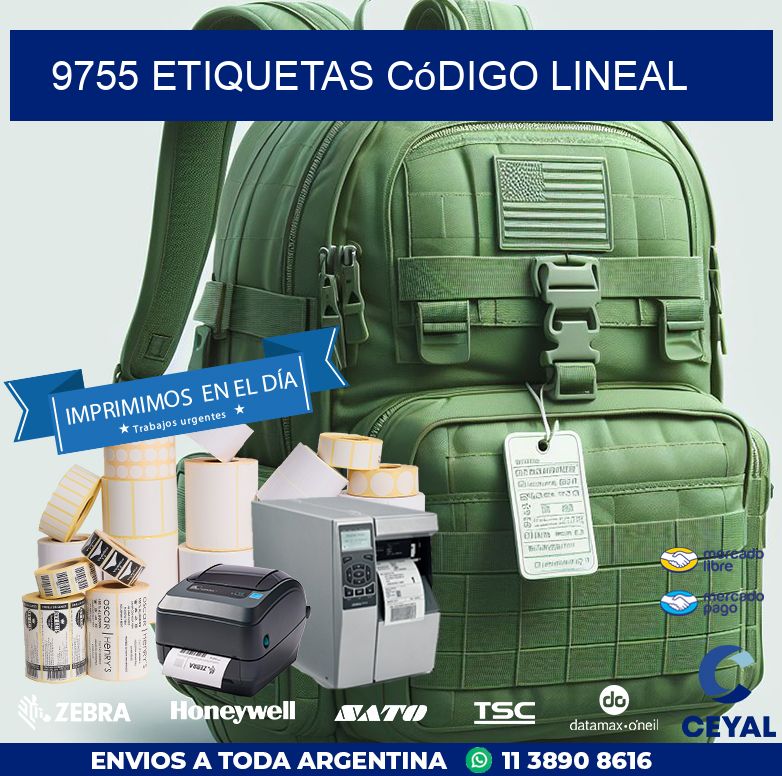 9755 Etiquetas código lineal