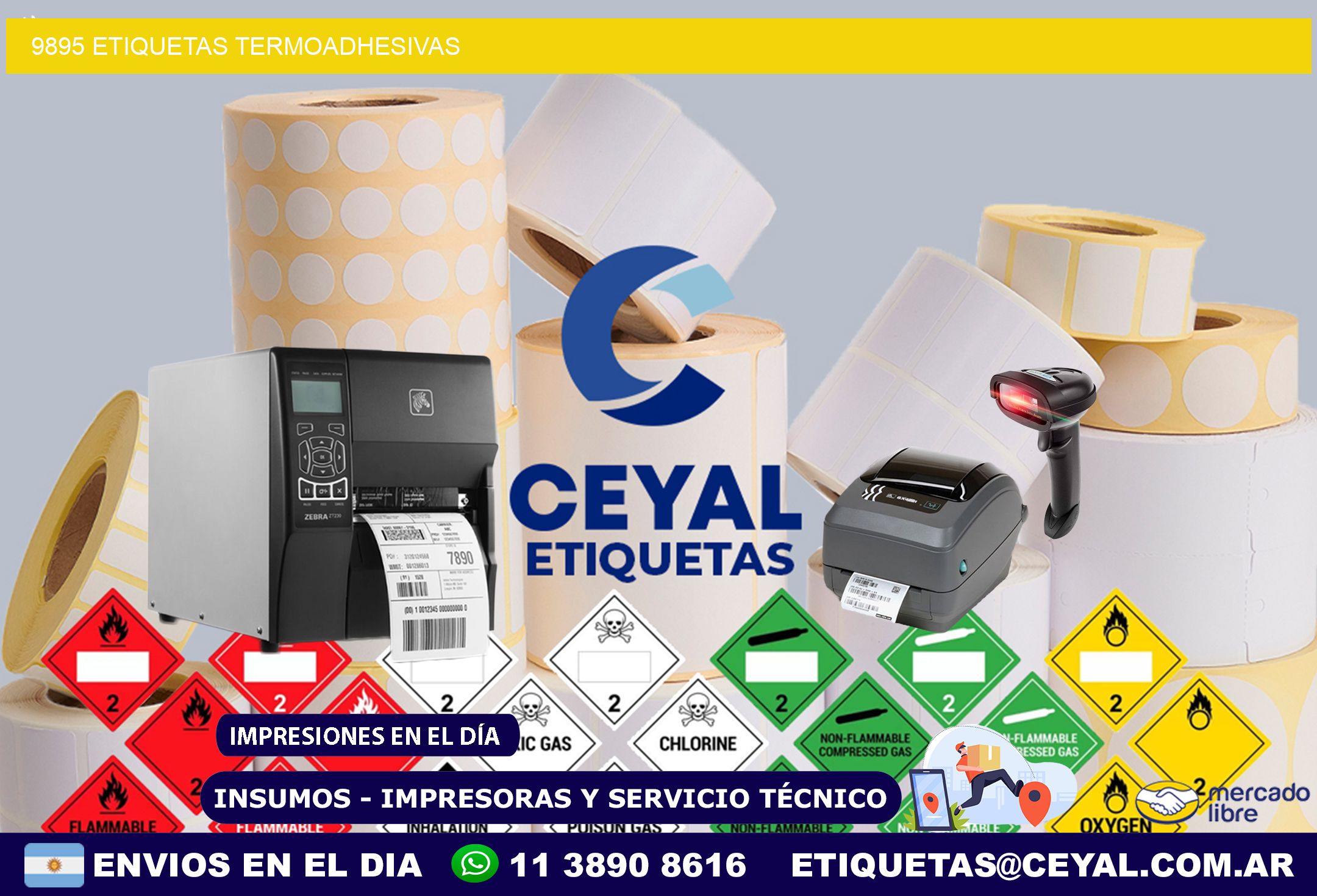 9895 etiquetas termoadhesivas