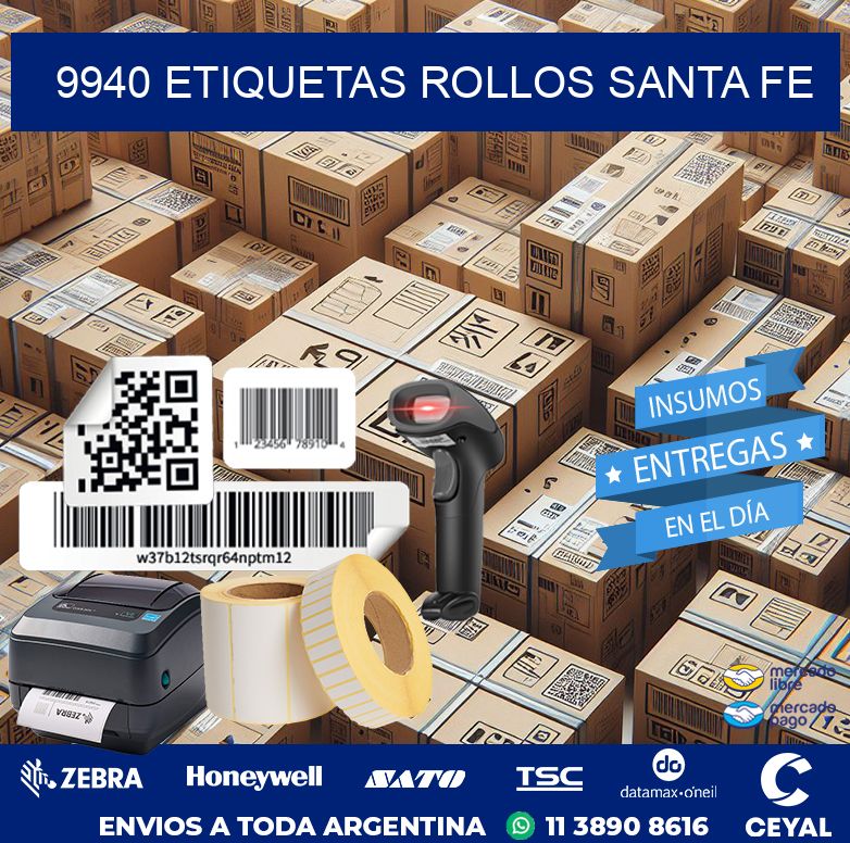 9940 etiquetas rollos SANTA FE