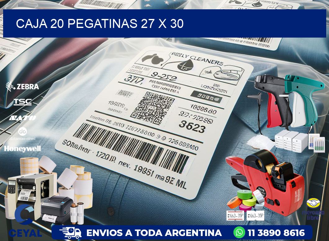 CAJA 20 PEGATINAS 27 x 30