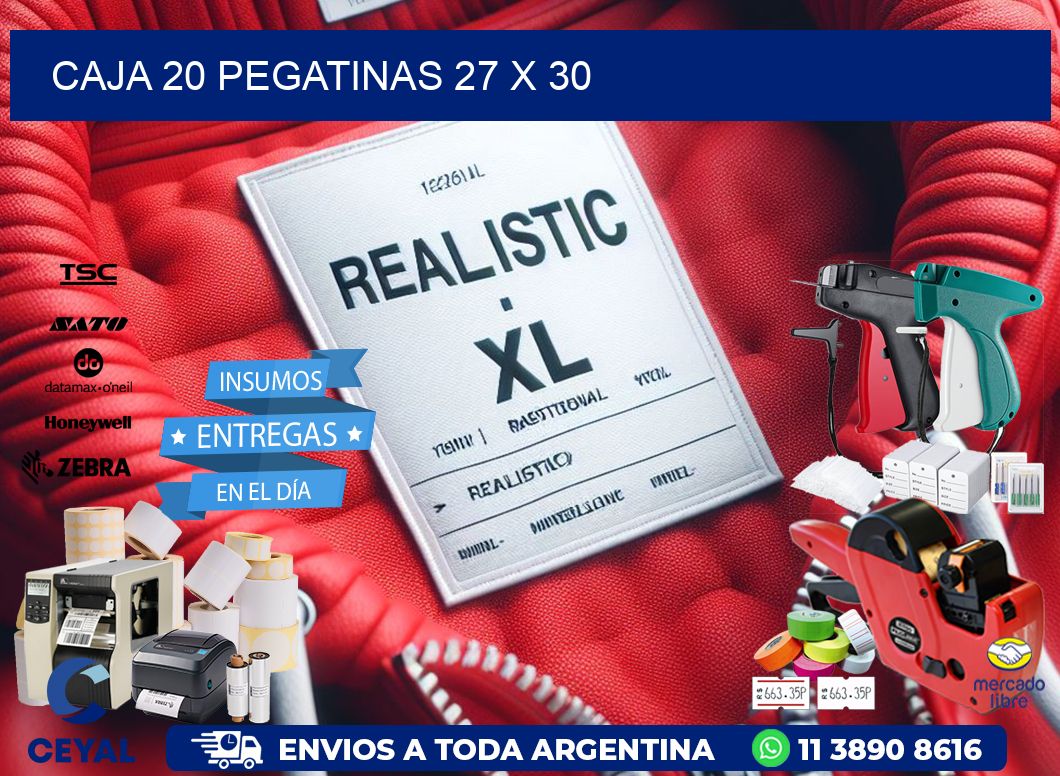 CAJA 20 PEGATINAS 27 x 30