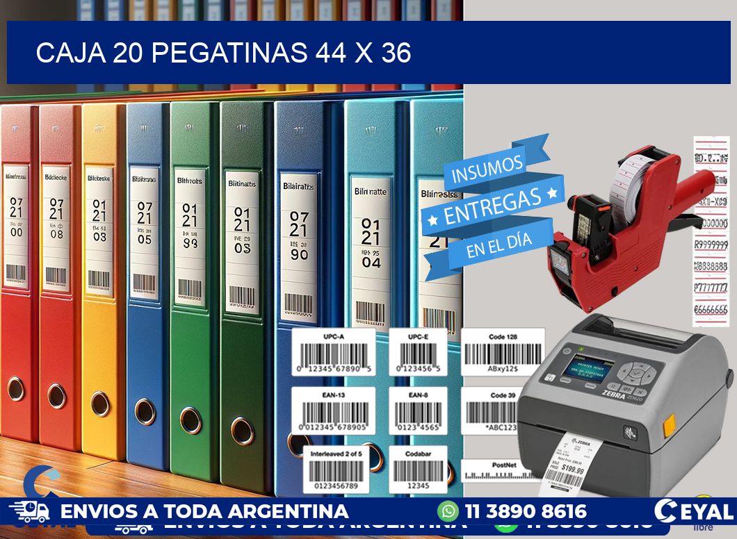 CAJA 20 PEGATINAS 44 x 36