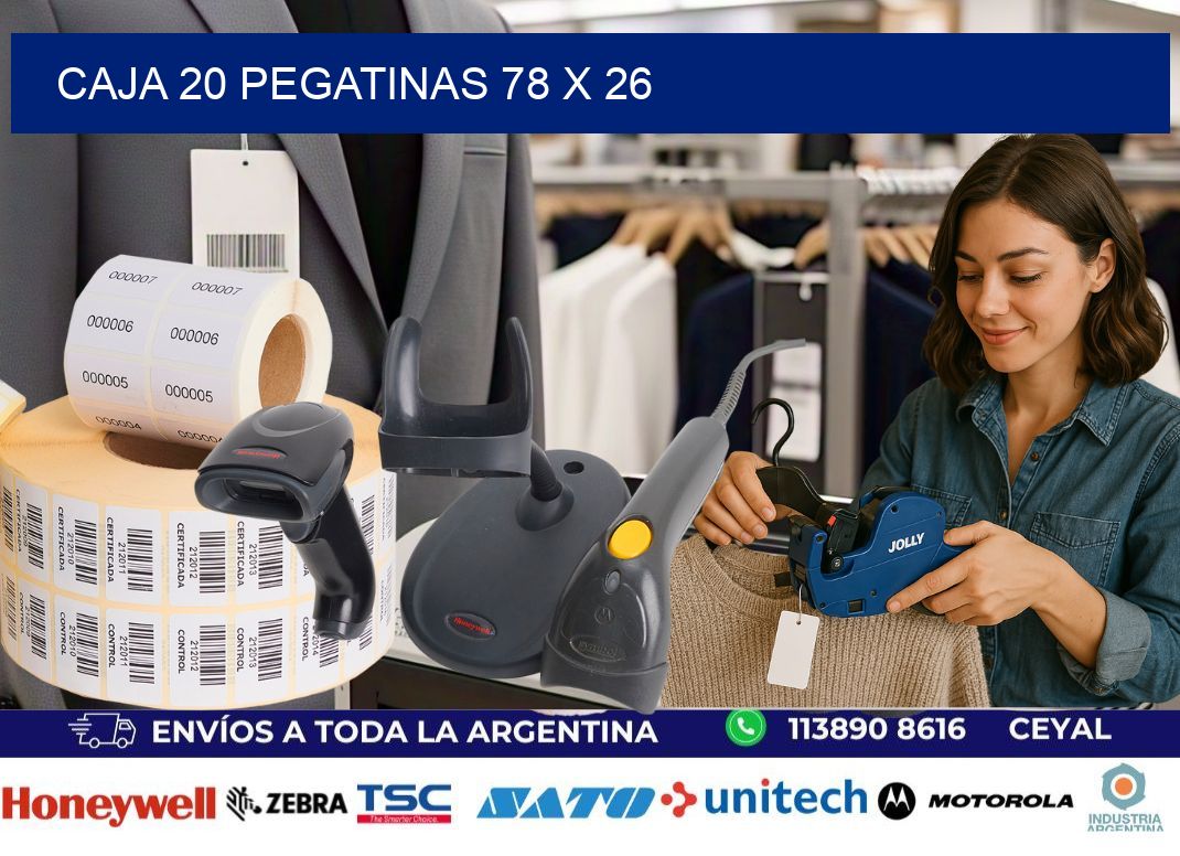 CAJA 20 PEGATINAS 78 x 26