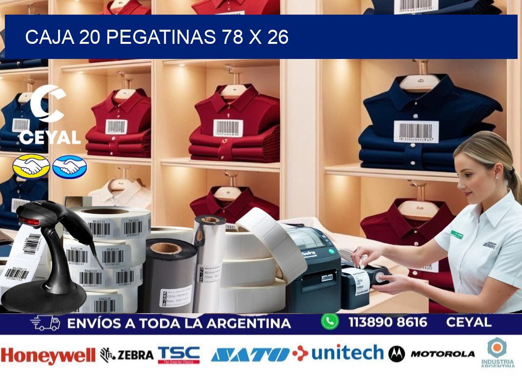 CAJA 20 PEGATINAS 78 x 26