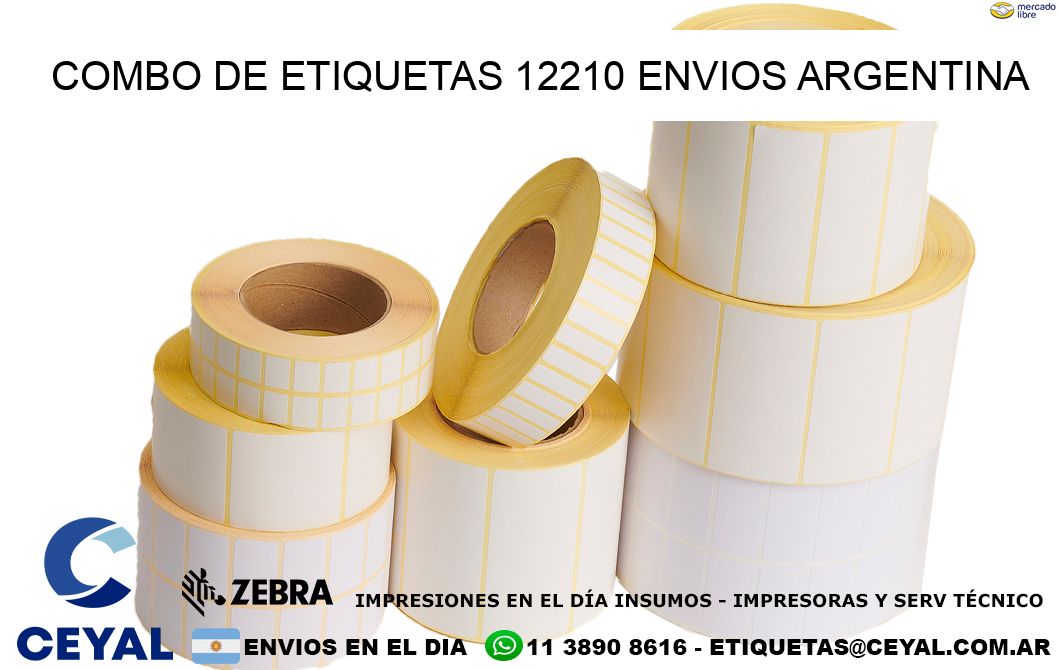 Combo de etiquetas 12210 ENVIOS ARGENTINA