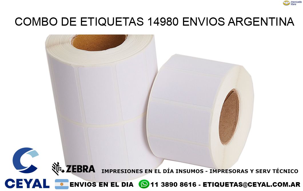 Combo de etiquetas 14980 ENVIOS ARGENTINA