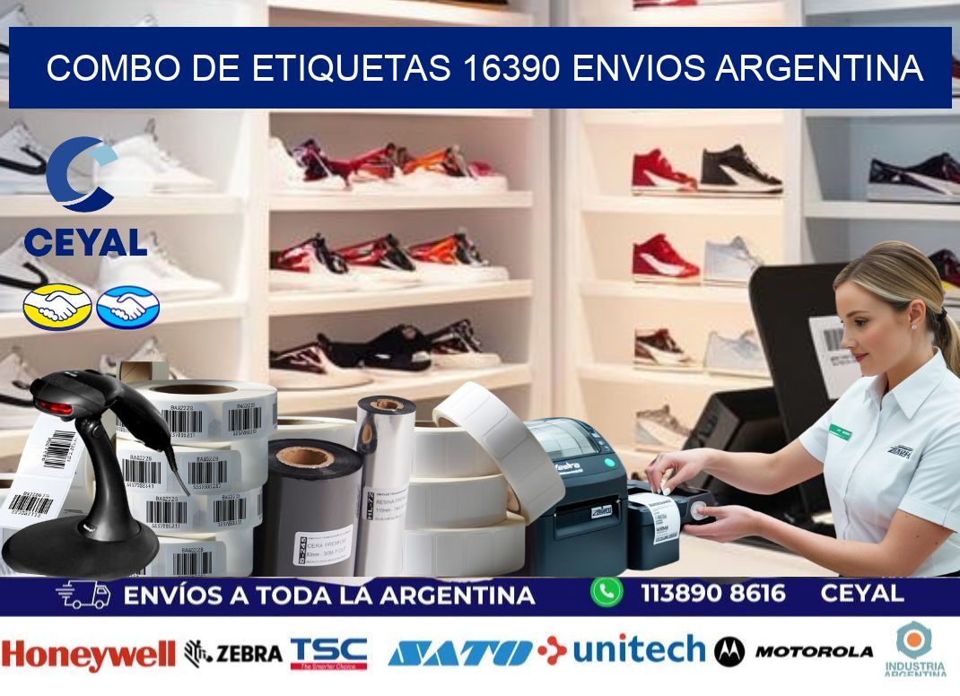 Combo de etiquetas 16390 ENVIOS ARGENTINA