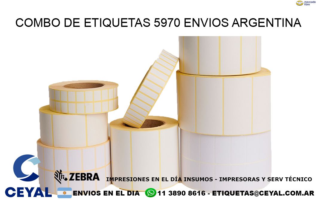 Combo de etiquetas 5970 ENVIOS ARGENTINA