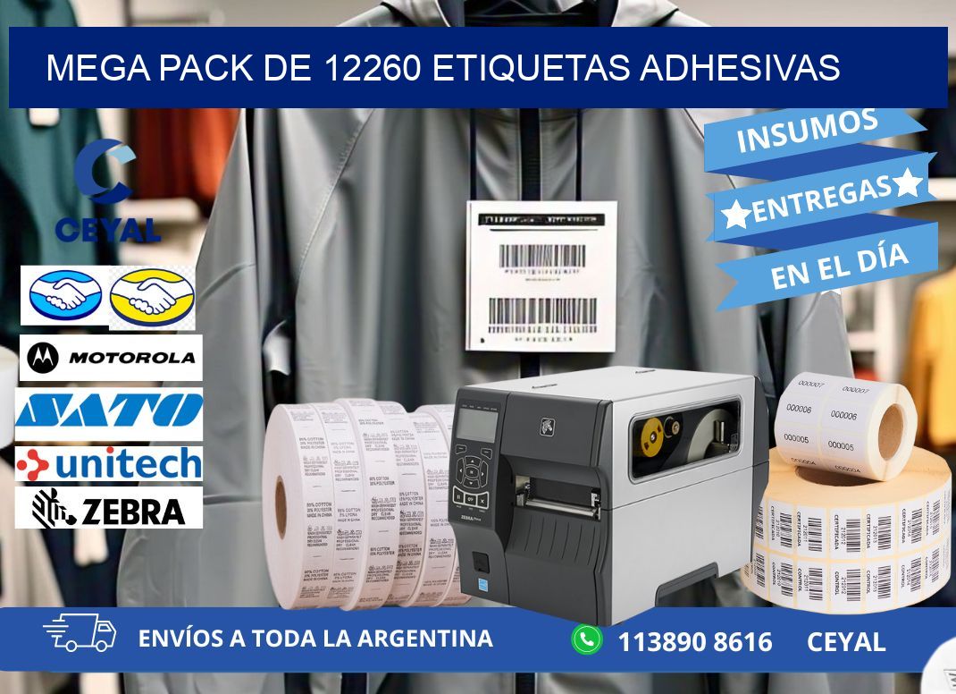 Mega pack de 12260 etiquetas adhesivas
