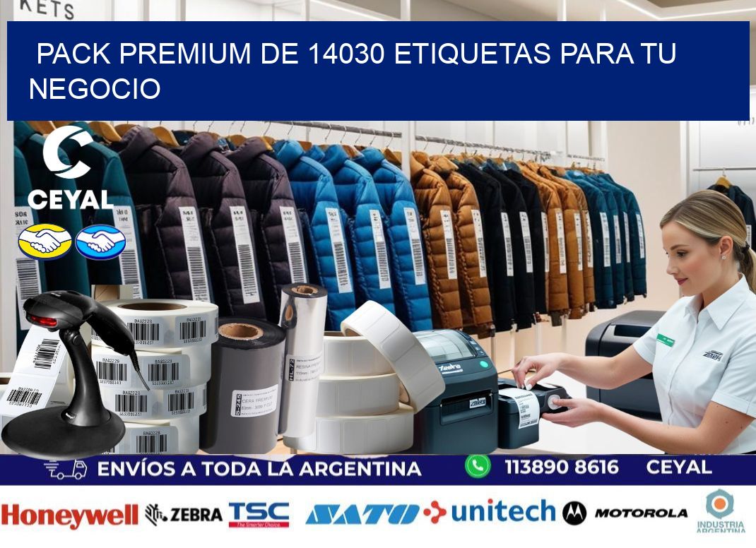 Pack premium de 14030 etiquetas para tu negocio