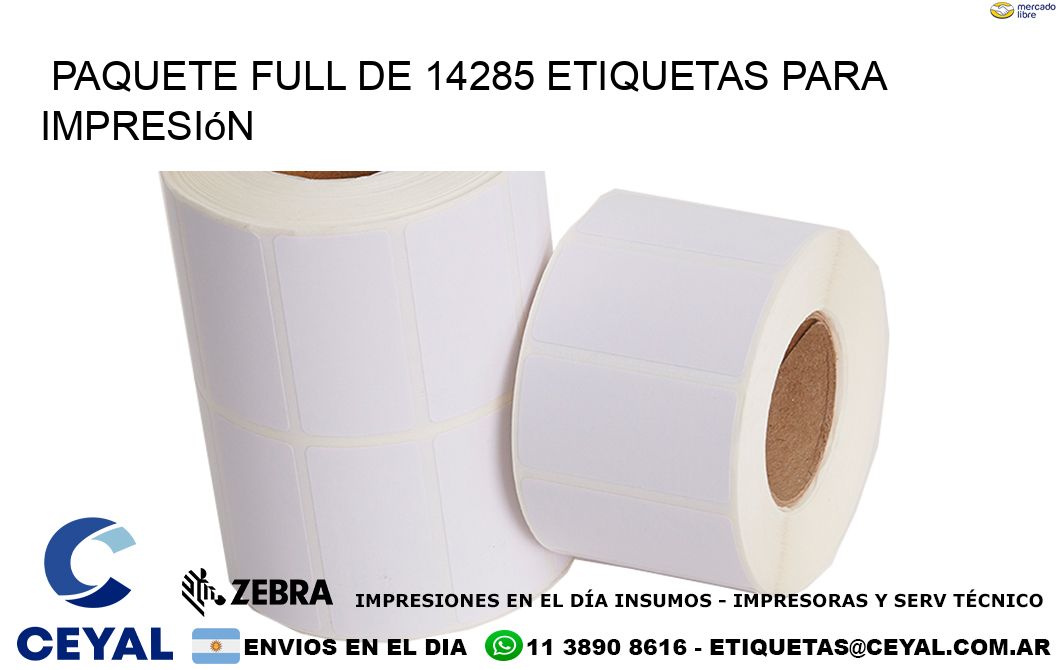 Paquete full de 14285 etiquetas para impresión