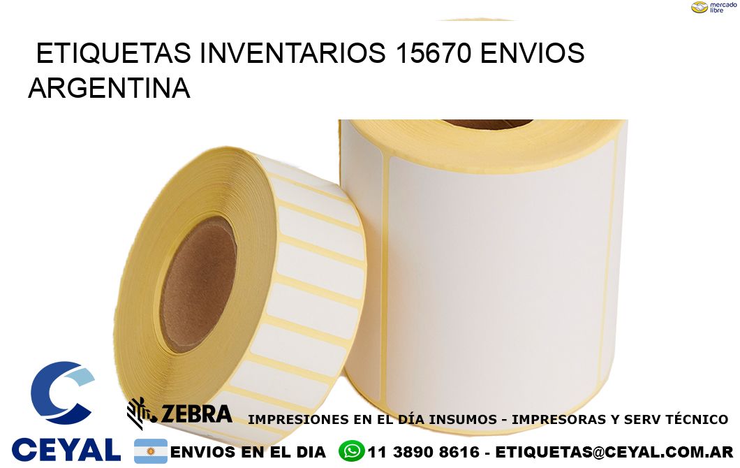 etiquetas inventarios 15670 ENVIOS ARGENTINA