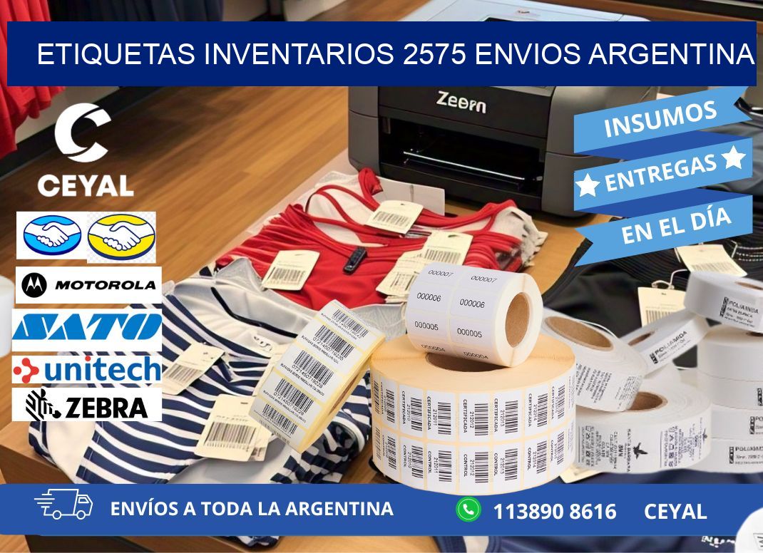 etiquetas inventarios 2575 ENVIOS ARGENTINA