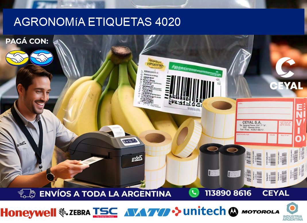Agronomía etiquetas 4020