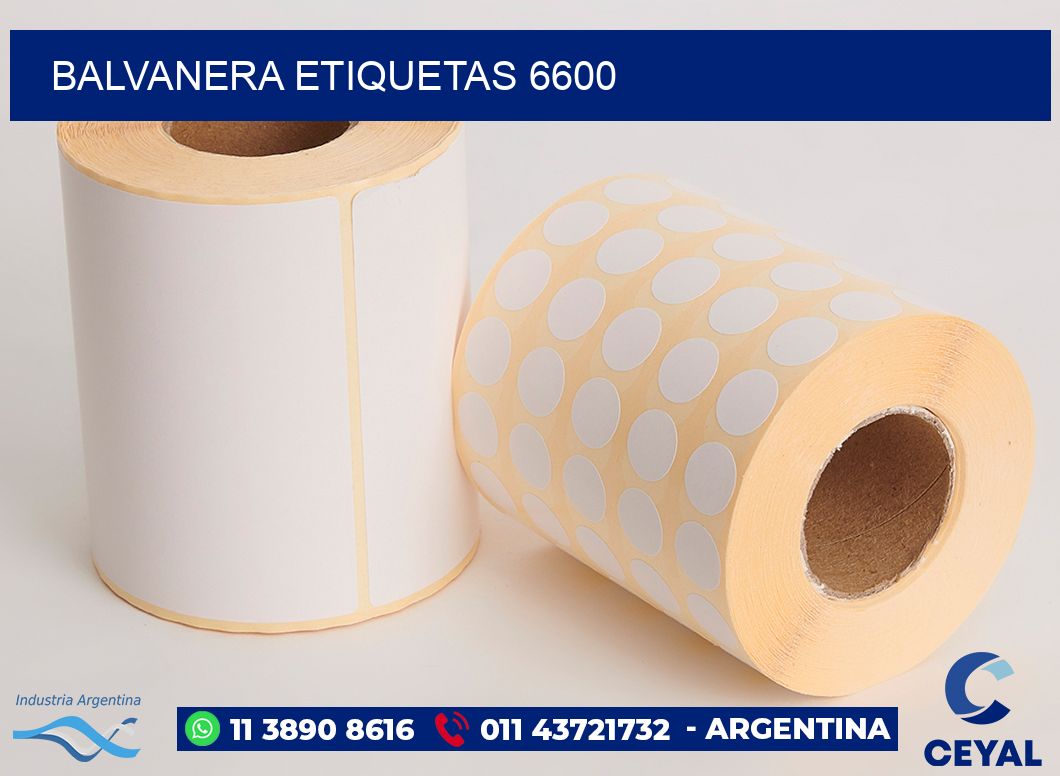 Balvanera etiquetas 6600