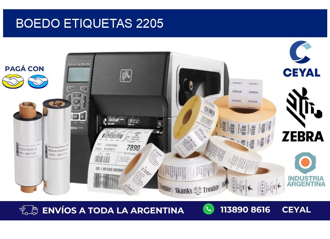 Boedo etiquetas 2205