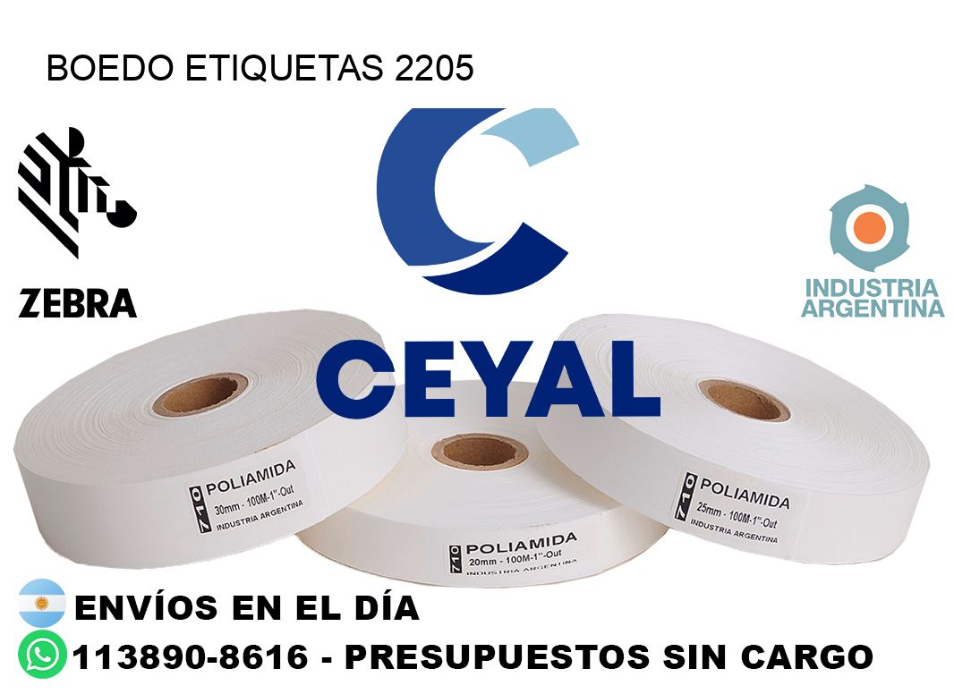 Boedo etiquetas 2205