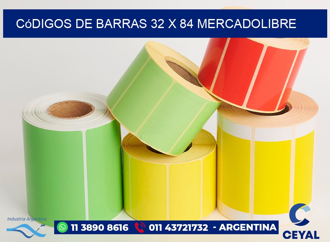 Códigos de Barras 32 x 84 MERCADOLIBRE