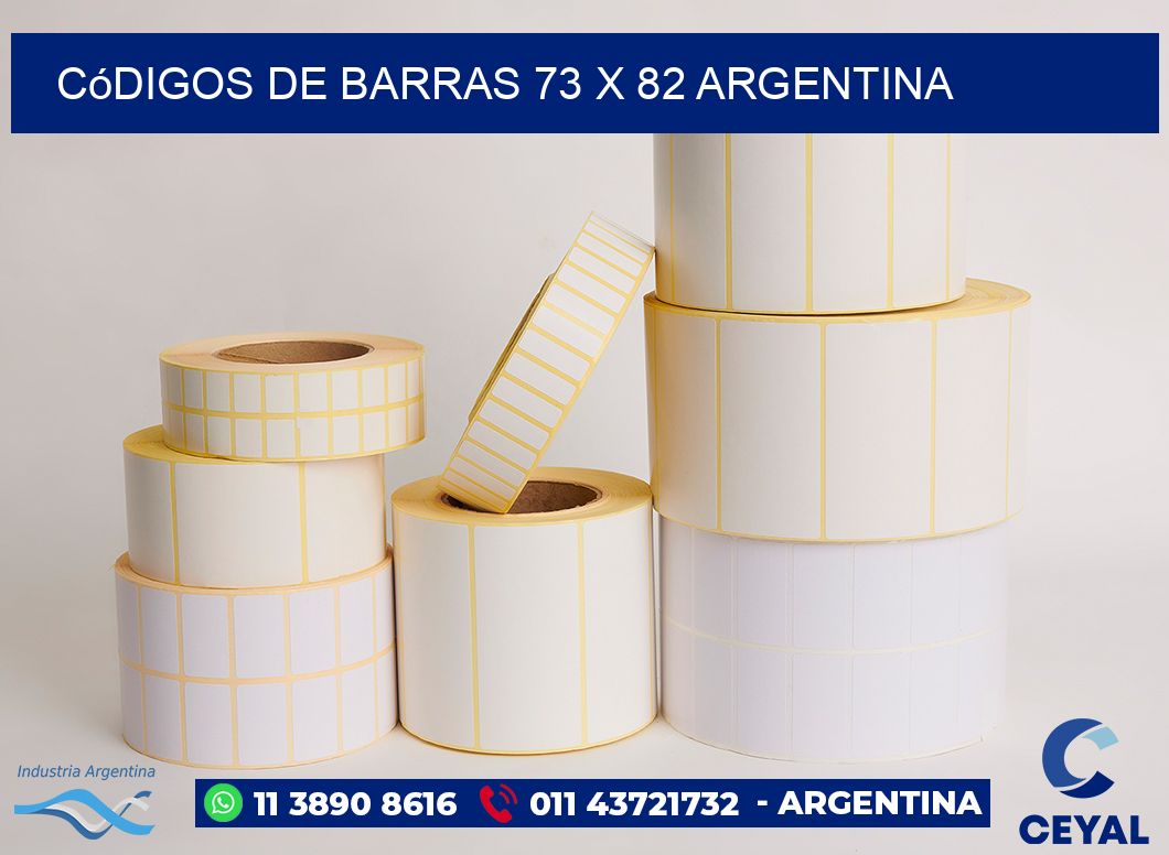 Códigos de Barras 73 x 82 argentina