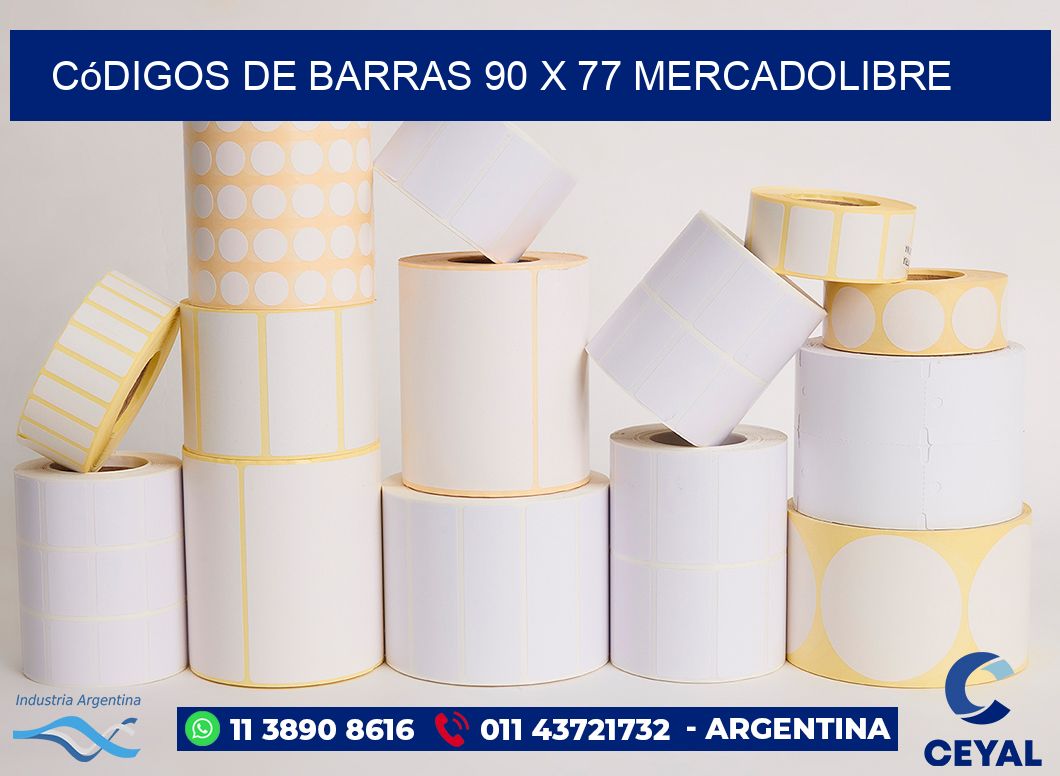 Códigos de Barras 90 x 77 MERCADOLIBRE